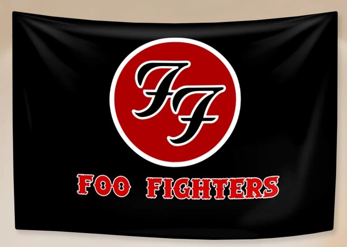 Foo Fighters Flag Banner 3 ft x 5 ft NEW! Home & Garden:Yard, Garden & Outdoor Living:Décor:Flags Cozy Home Treasures
